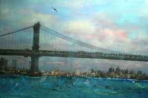 New York bridge - olio su tela - 115x90 - 2014